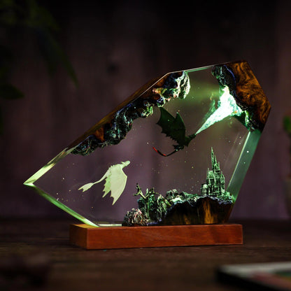 Dragon Creation - Night Fury Resin Lamp